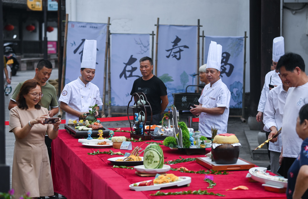 浙江寿昌古镇好吃节亚运主题菜品亮相