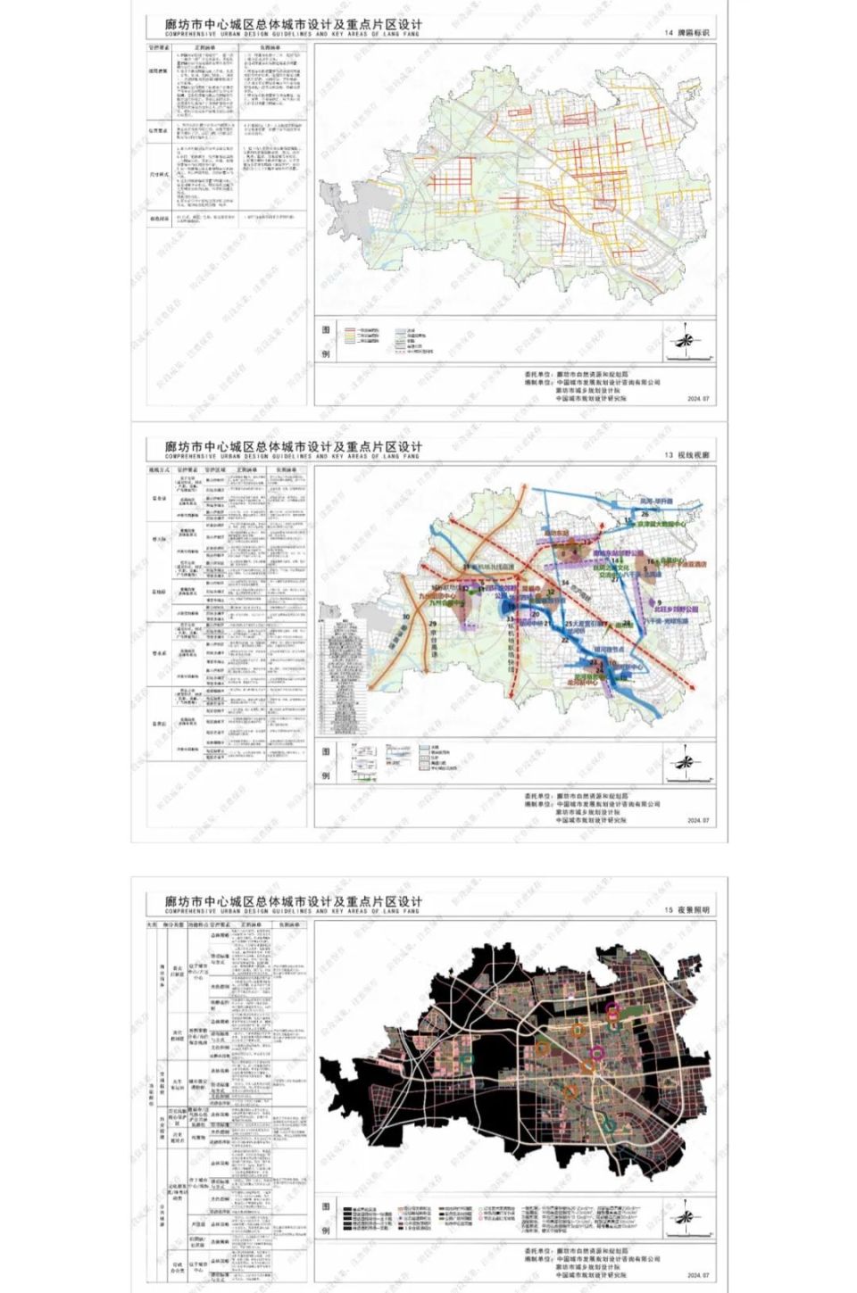 廊坊市中心城区市政专项规划,城市设计批前公示!