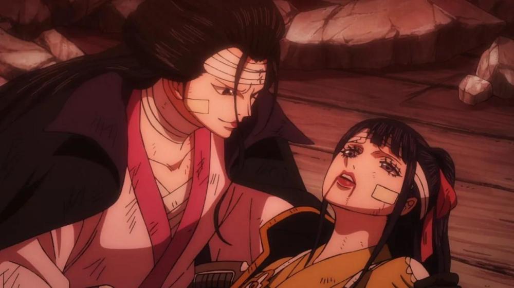 海贼王1063集路飞一拳打爆凯多以藏出手救乌索普小菊哭了