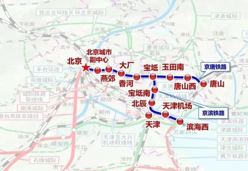 唐山有轨电车线路图图片