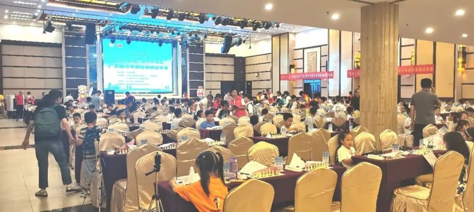 2025广东省少年国际象棋冠军赛正在江门举行