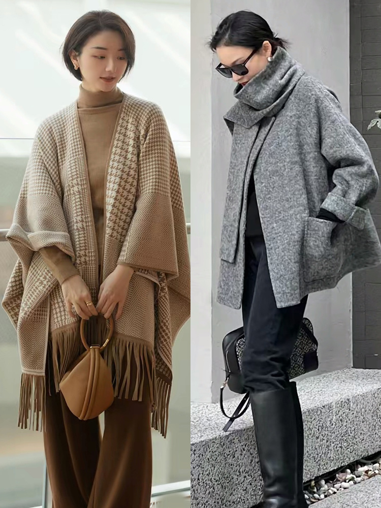 但搭配衣服时,一定要注意围巾的颜色和风格,与衣服风格,颜色搭配协调