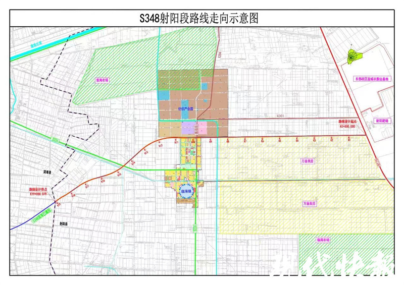 現代快報記者瞭解到,348省道射陽段路線起自鹽城市射陽縣北部與228