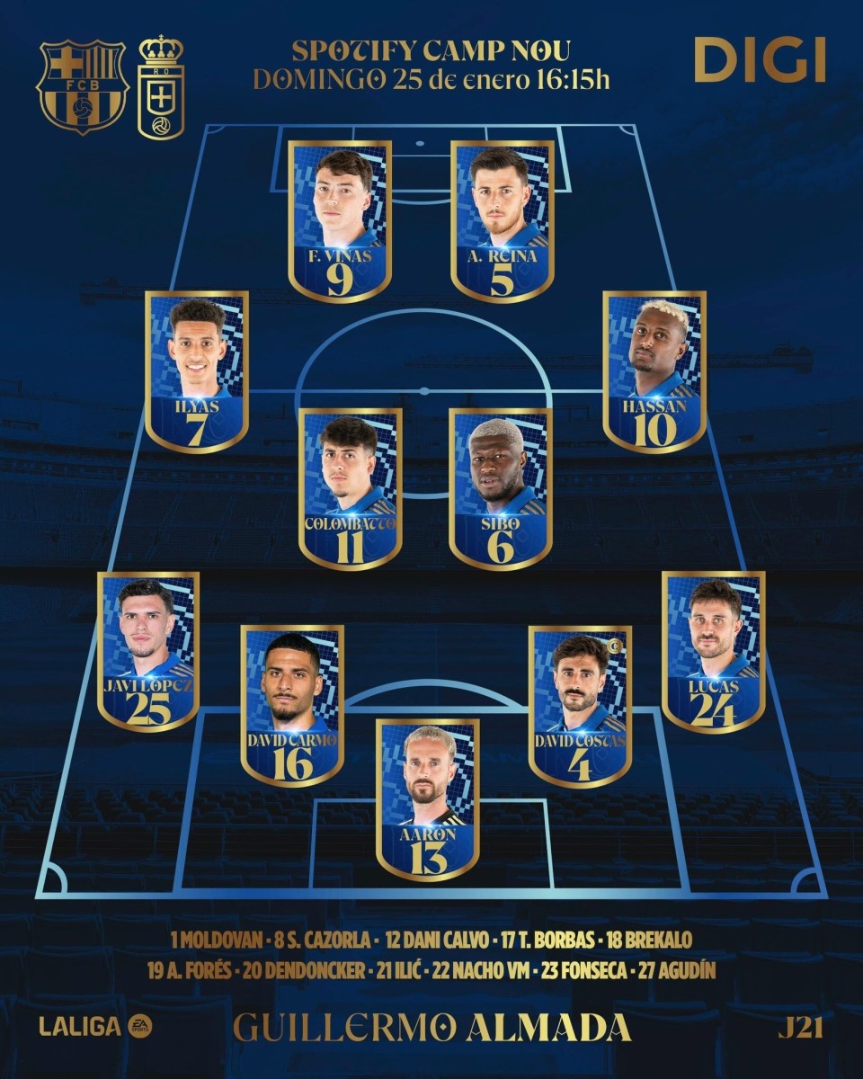 巴萨vs皇家奥维耶多：亚马尔、拉菲尼亚先发，坎塞洛出战-腾讯新闻