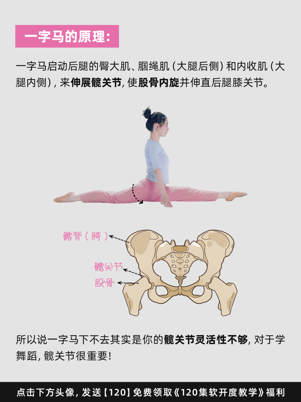 一字马 一字马下不去硬练？千万别！打开这个关节才是关键！-腾讯新闻