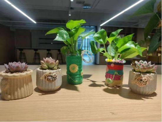 塑料瓶变花瓶温江清泉社区居民动手体验变废为宝