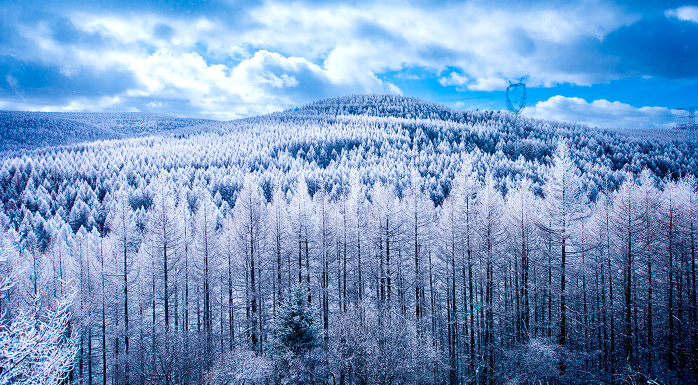 图话丨管涔山之巅,现雾凇奇观-腾讯新闻