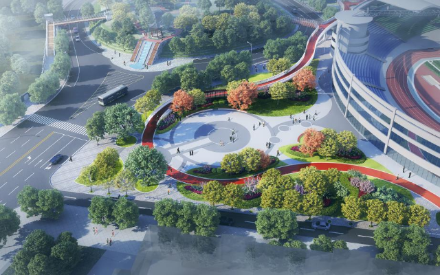 昭阳区元宝山城市体育公园提升改造太漂亮啦