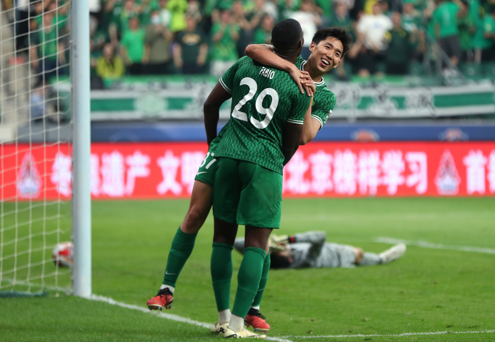 足球——中超:北京国安胜南通支云