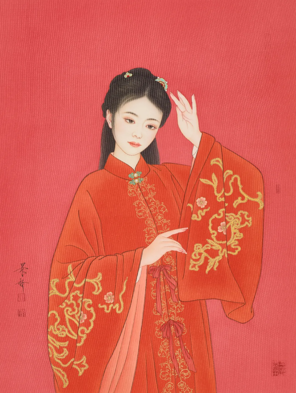 荣宝学苑丨东方红韵 · 崔景哲工笔人物画的赤子情怀