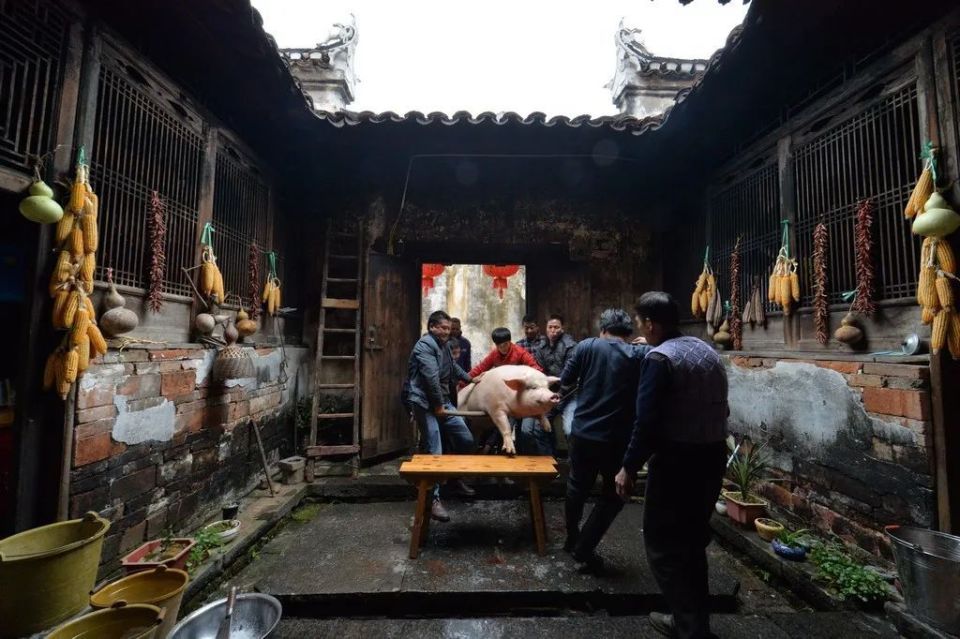 杀年猪瑶寨有喜瑶寨闹春腊味飘香年味浓快乐的留守儿童留住乡愁岁月如