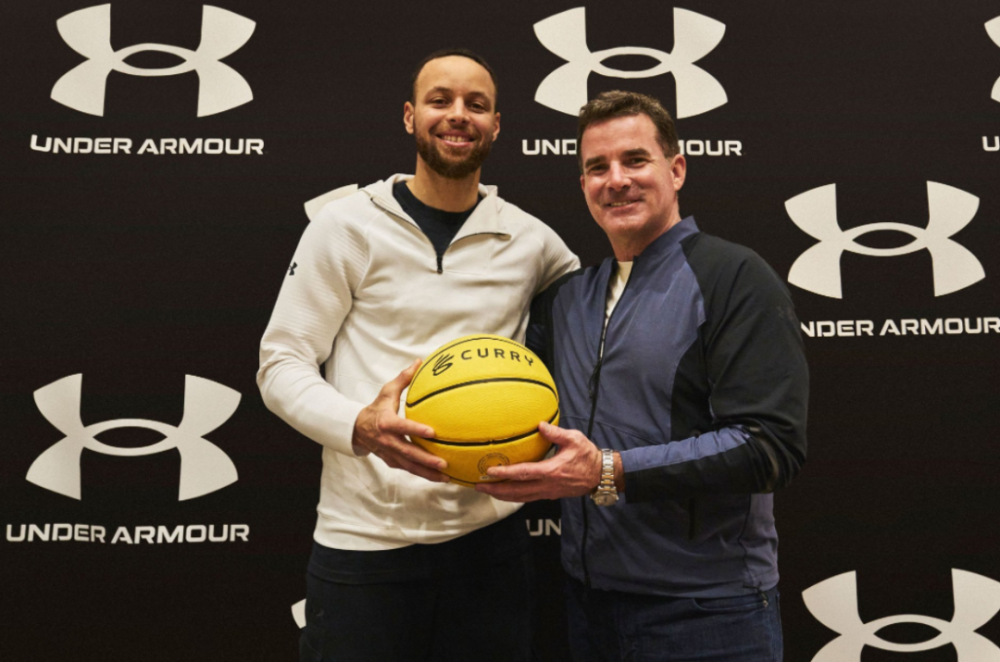 库里与安德玛官宣签约将出任currybrand总裁一职