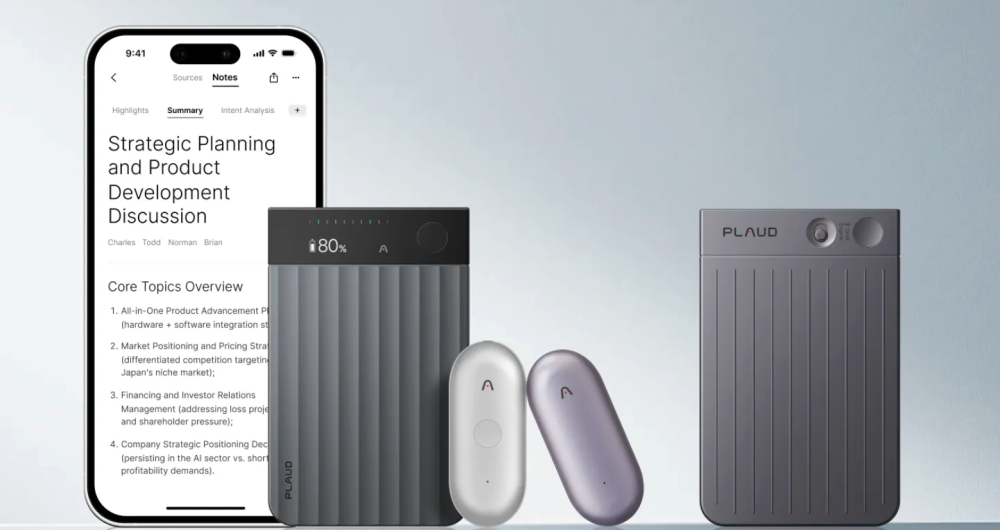 登顶全球销量第一，Plaud 正在定义 AI 工作流的新入口 · 原文图片 1