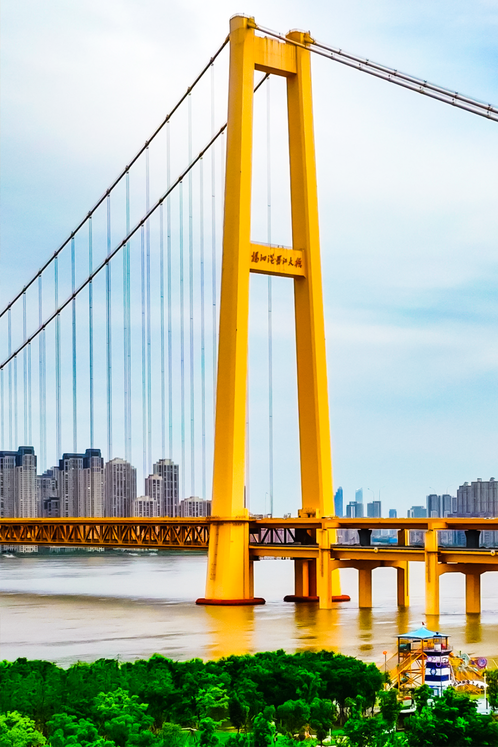 全景看白沙洲 | 发现杨泗港长江大桥的美!_腾讯新闻