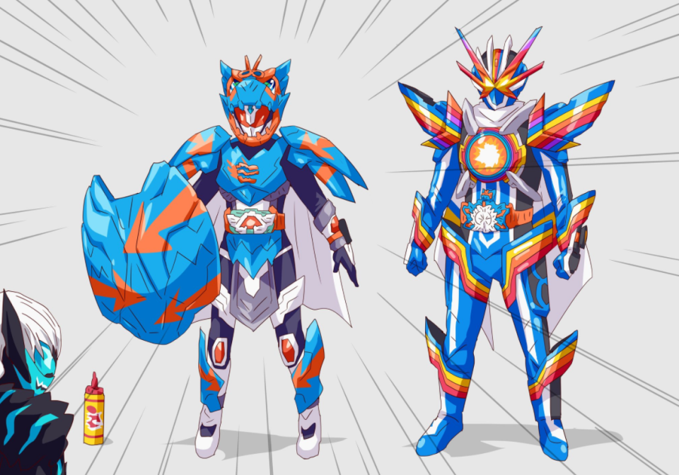 照着葫芦画瓢整了个暗黑版本的彩虹龙歌查德,变身者