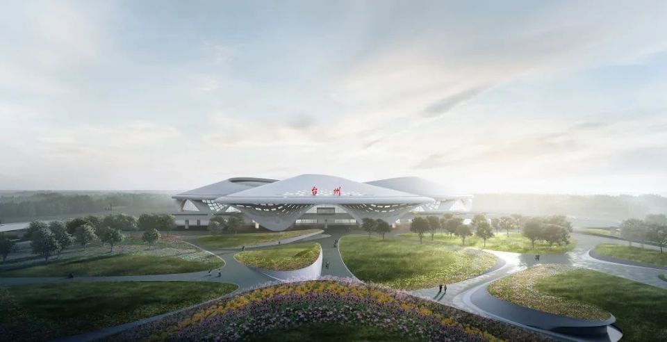 台州路桥机场新航站楼开始安装廊桥了!