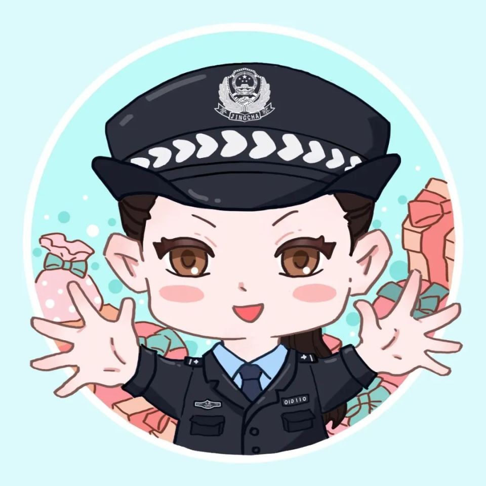 头像涵盖多个警种守护童年 精彩无限萌萌哒画风与"警察蓝"安全感碰撞