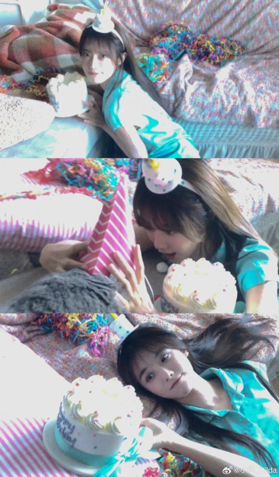 【lpl老婆】小钰生日照,吃蛋糕太可爱了_腾讯新闻