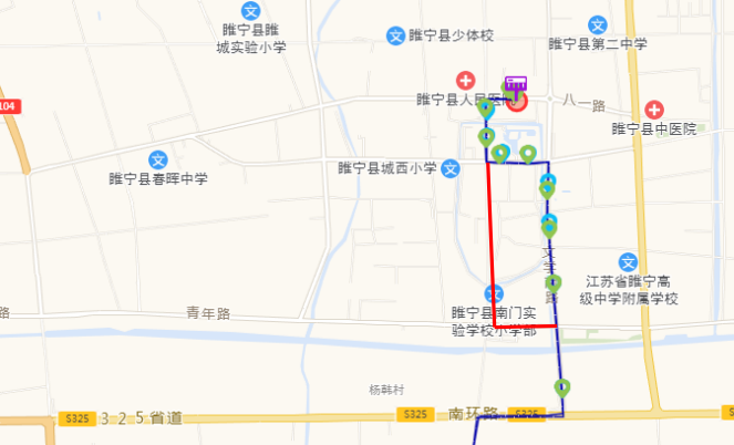 睢宁县公交线路图图片