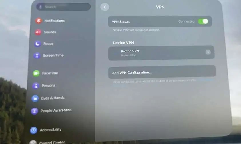 你可以通过单击"信息"按钮控制vpn是按需激活,还是仅在启用时激活.