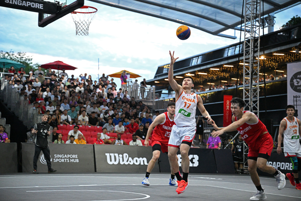 篮球三人篮球亚洲杯小组赛中国胜新加坡