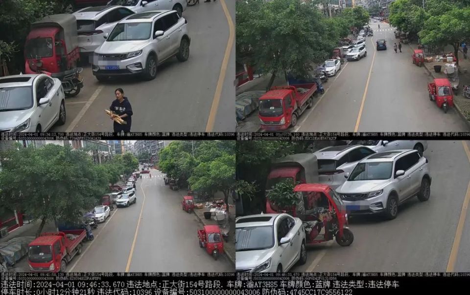 垫江这部分车辆乱停乱放