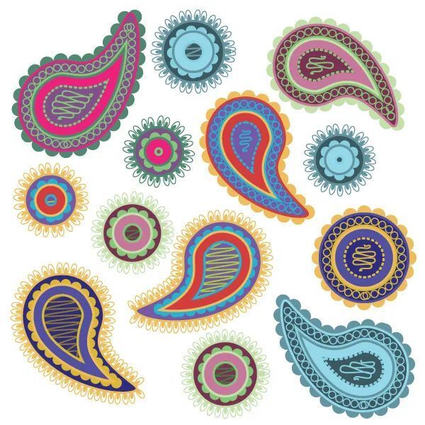 ai佩斯利风格图案