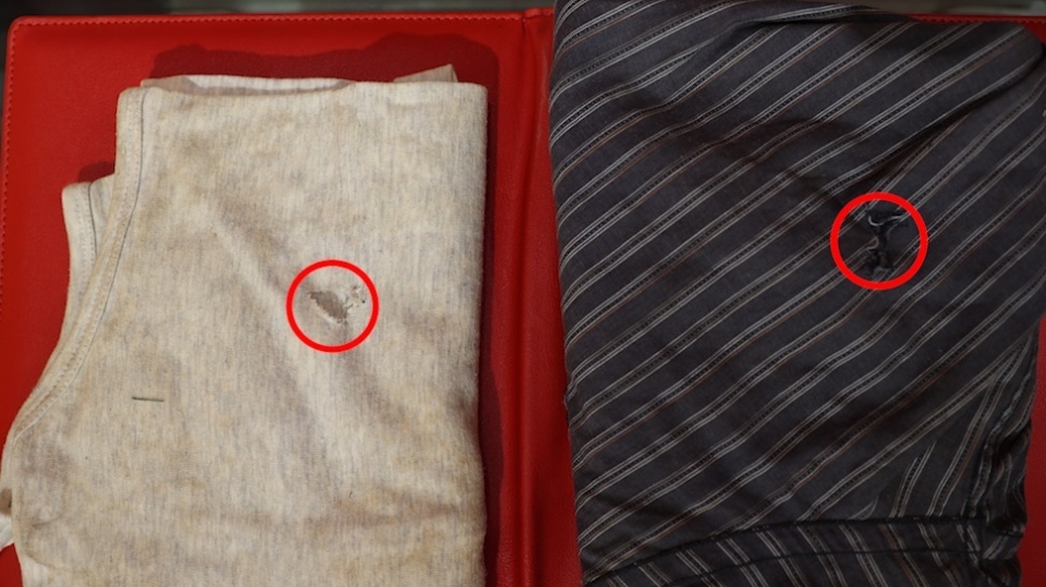 老妈这衣服为什么破着一个洞