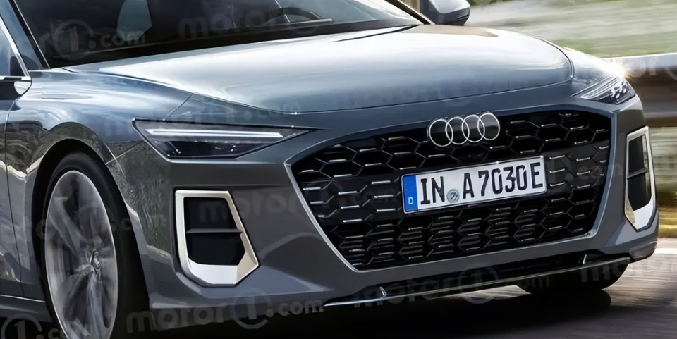 双屏联动 虎啸式格栅!新"奥迪a6"曝光,新增插混系统_腾讯新闻