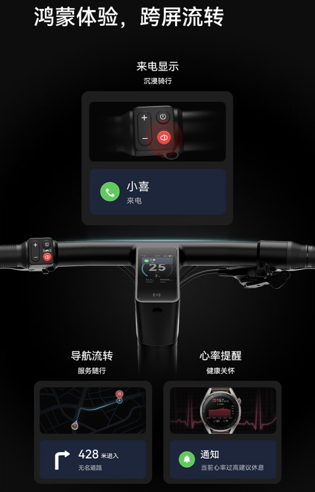 华为智选喜德盛智能电助力自行车上市首发价6999元