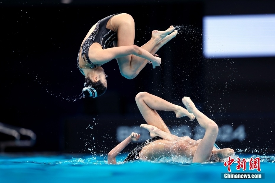 花样游泳世界杯北京站中国队摘集体技巧自选银牌