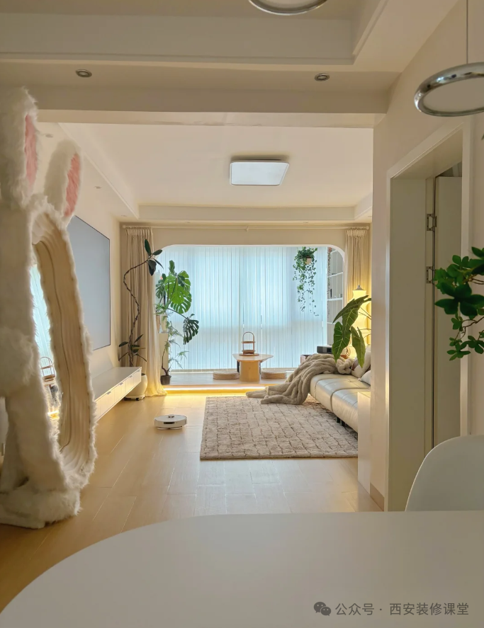 95㎡两室一厅,老百姓自己的奶油温馨_腾讯新闻