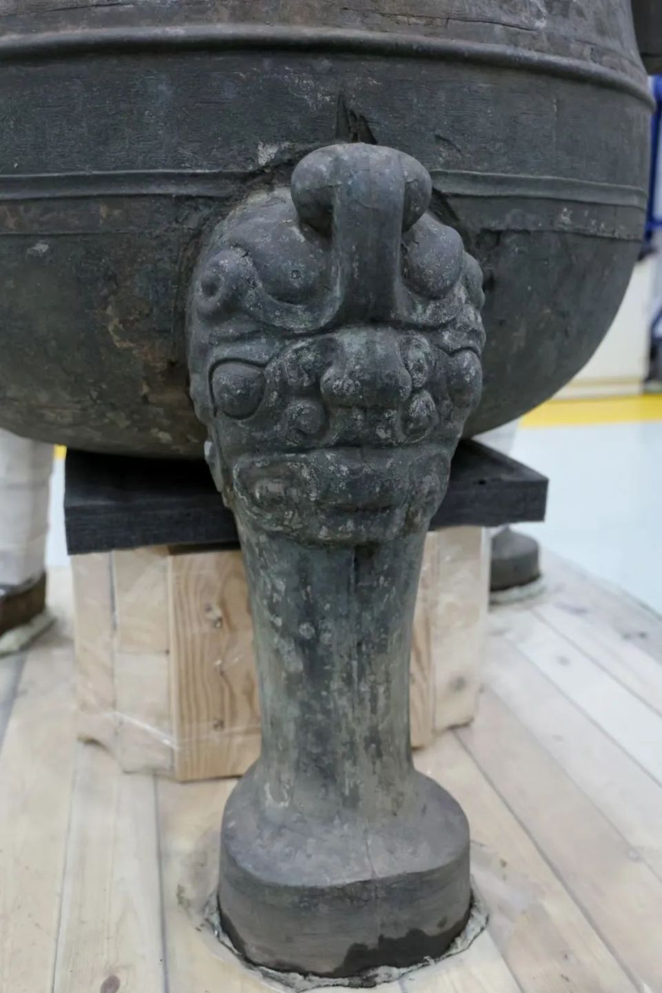 武王墩考古发掘现场(5月20日摄).