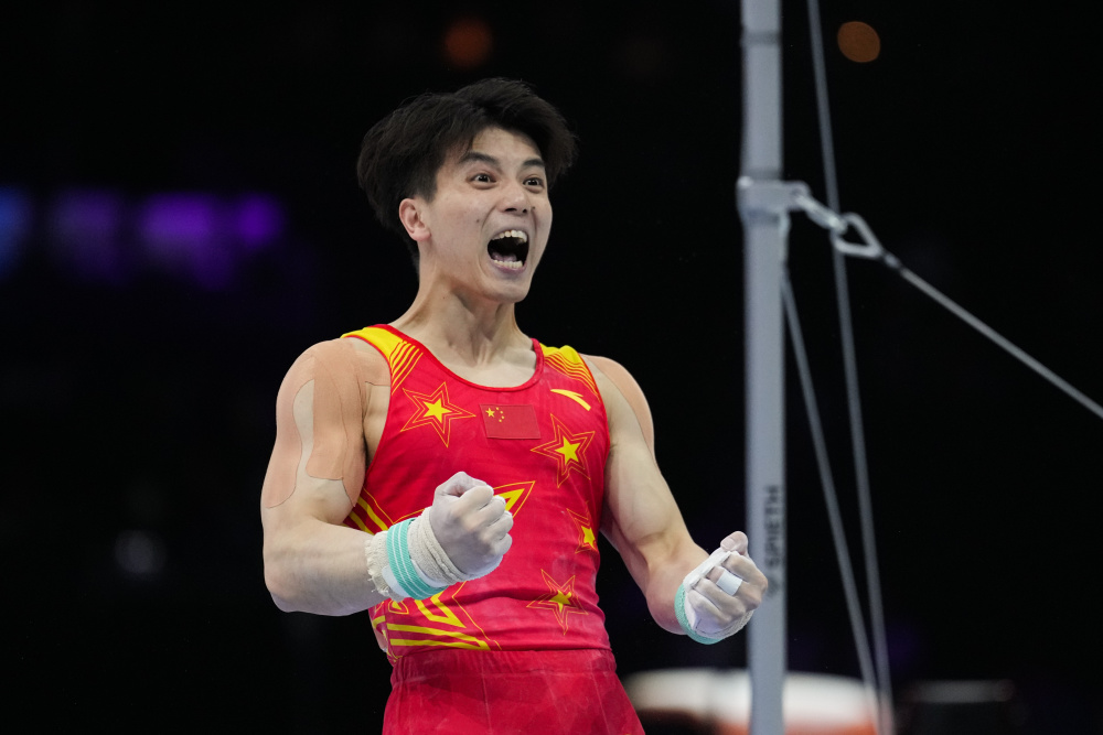体操——安特卫普世锦赛:中国队获男子团体亚军(5)