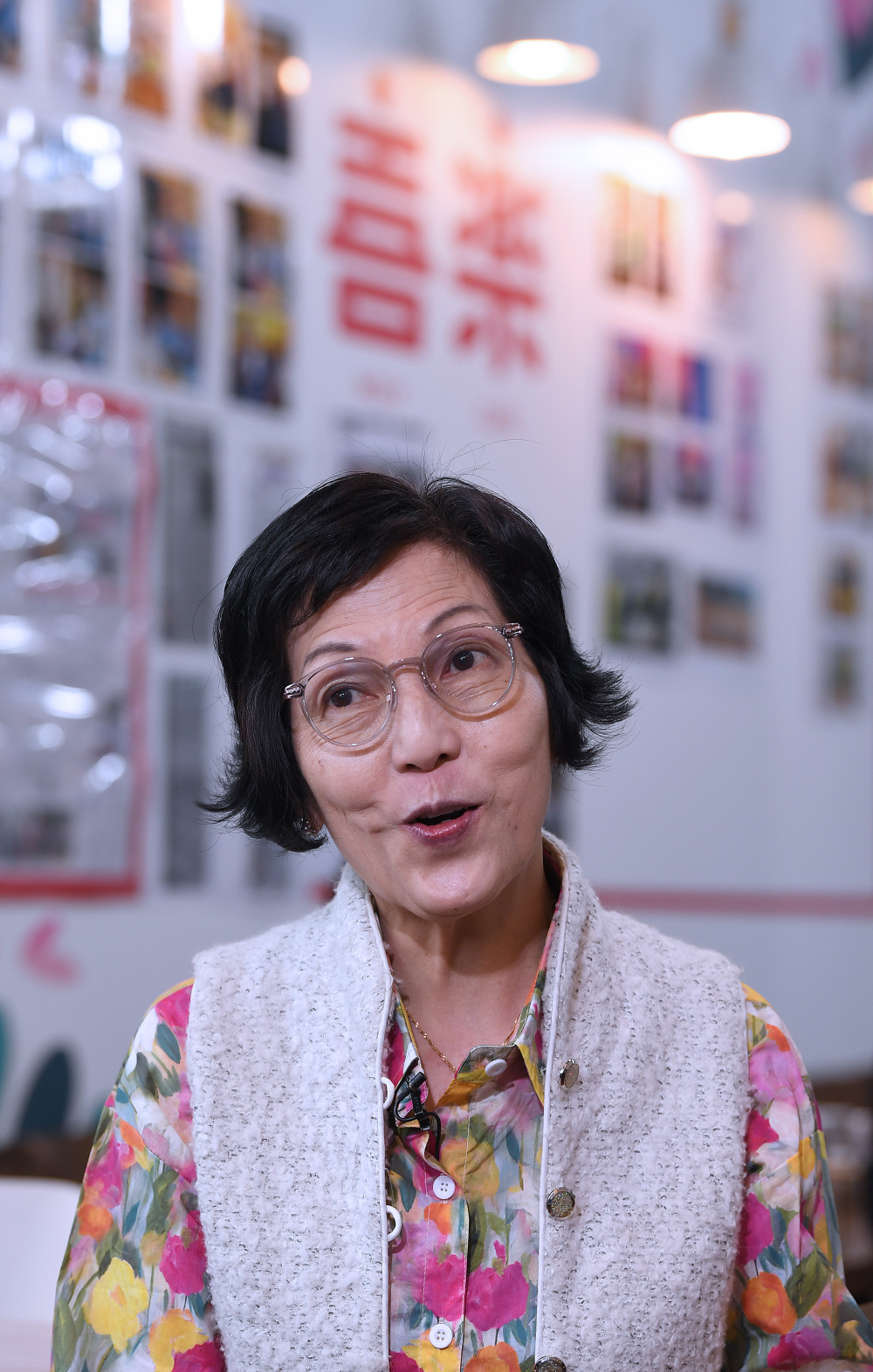 1月15日,宋罗孟君接受记者采访.