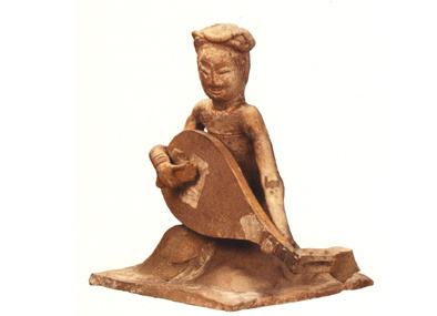 博物院丨张盛墓出土彩绘乐伎俑:赴一场隋朝夜宴