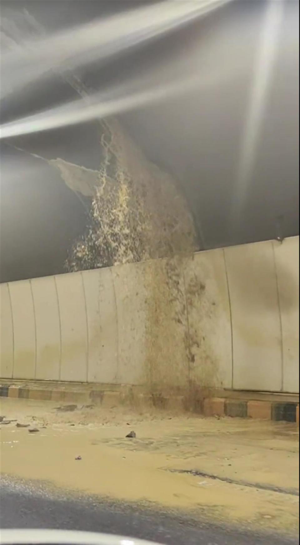 当地回应"重庆通车不足三年的土主隧道漏水":受暴雨天气影响,无坍塌