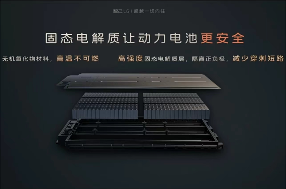 汽车最极致的豪华是安全,使用液态电解质的锂离子电池不敢说不可燃,而