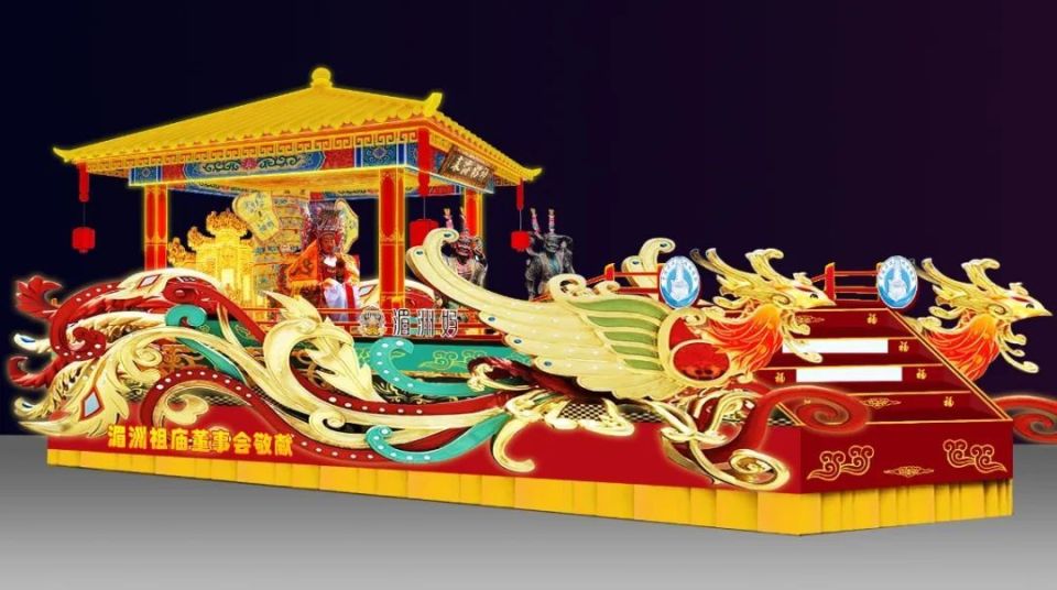 妈祖巡安莆田,两岸彩车护驾