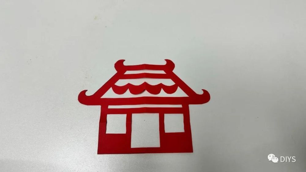 "手工剪纸"古代房子图案_腾讯新闻