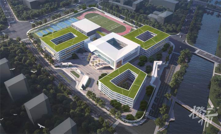 学校内设有小学教学楼,体艺楼,综合楼,中学教学楼,萧山区青少年科创