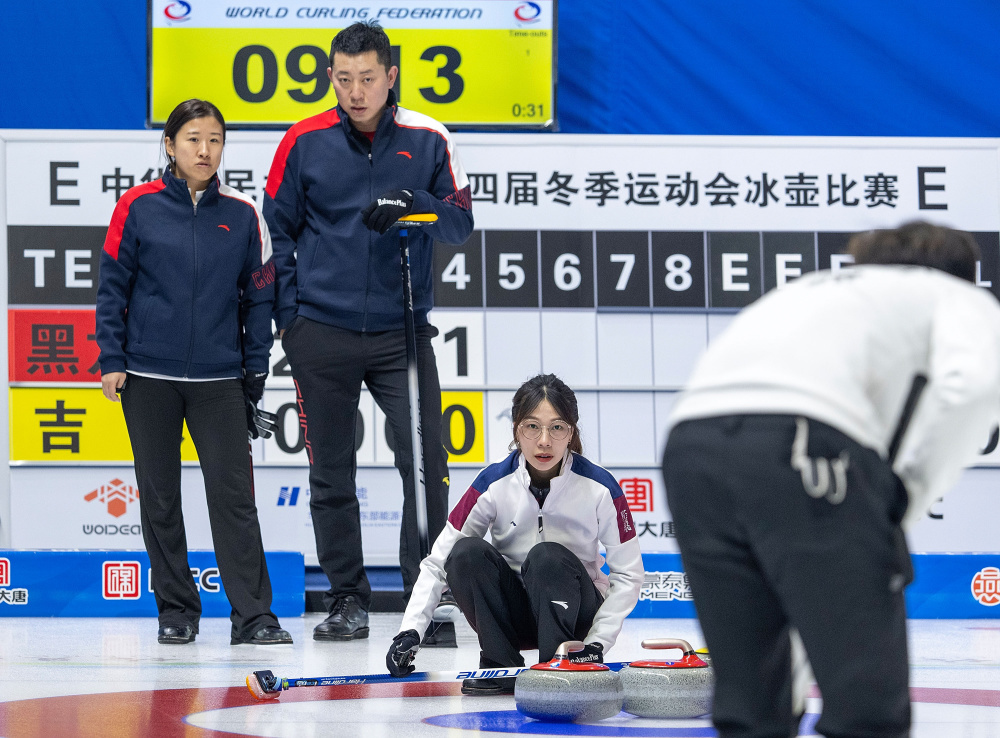 冰壶公开组混双黑龙江队晋级决赛2