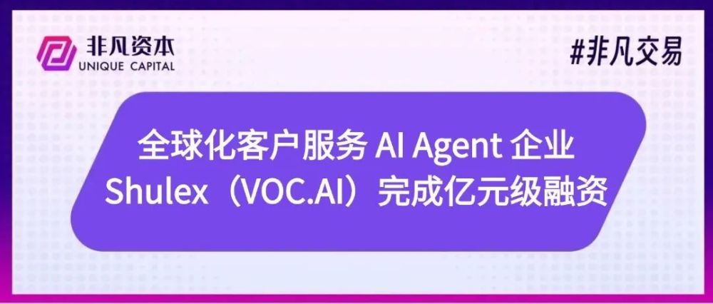全球化客户服务 AI Agent 企业 Shulex（VOC.AI）完成亿元级融资 · 原文图片 1