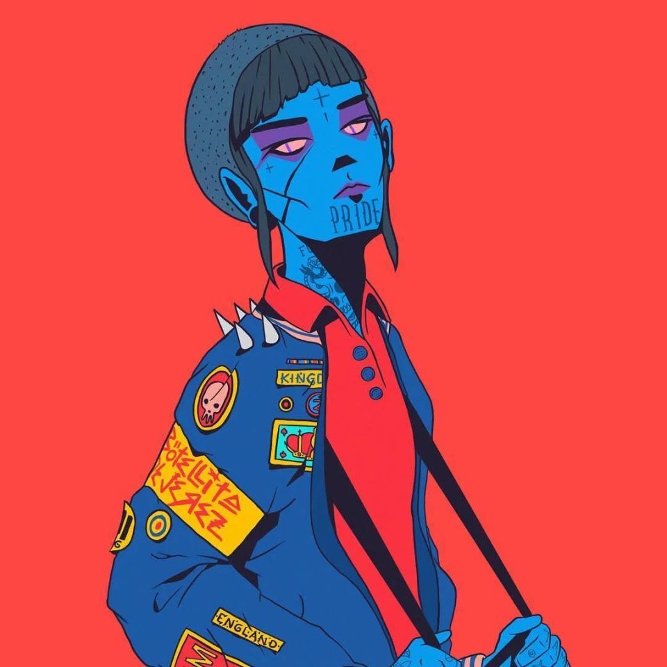 插画|朋克风格的时髦插画案例100款