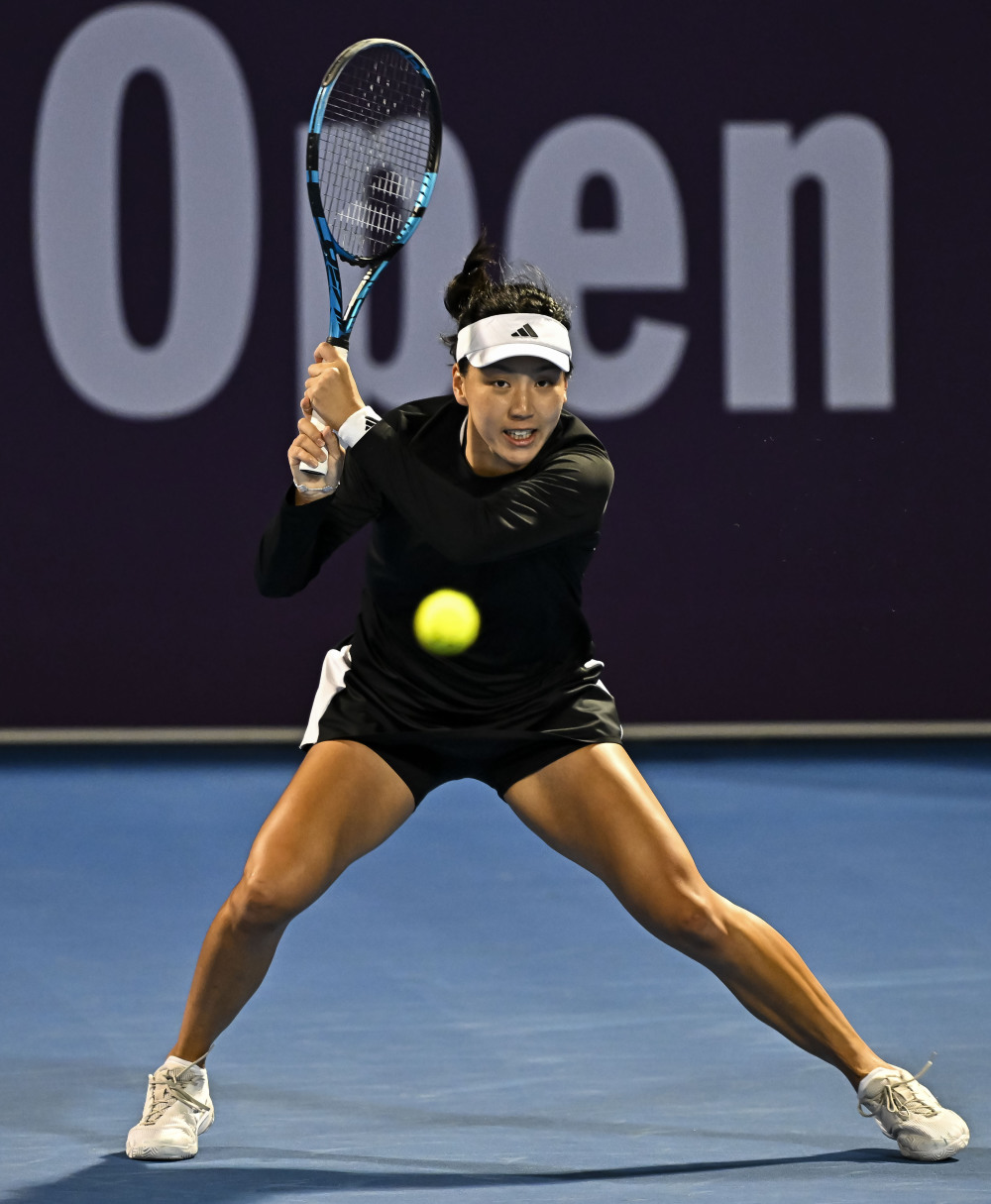 网球——wta多哈站:王欣瑜晋级第二轮