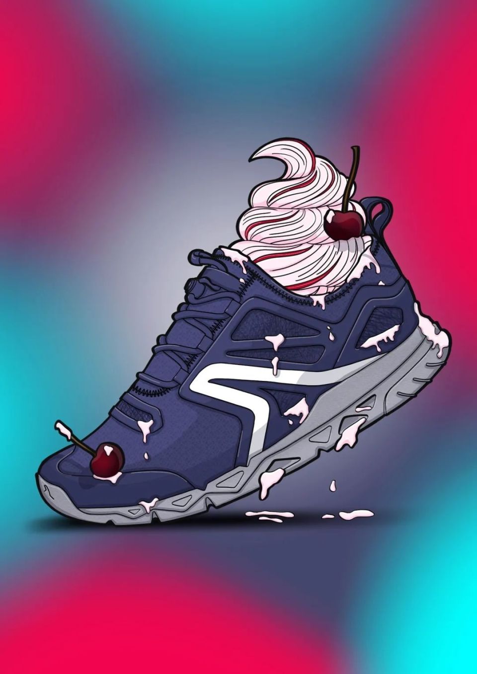 几百张鞋子手绘