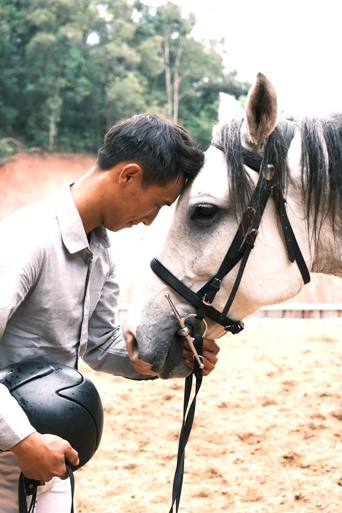普洱3名马术师做以马为梦的现代骑士