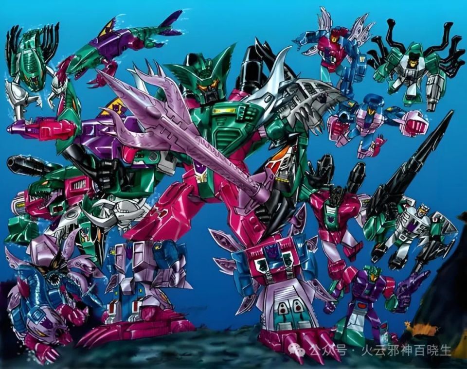 鱼),海员(铁钳虾),狂咬(利齿鲨),海翼(海翼魔),触手(网爪妖)变形金刚