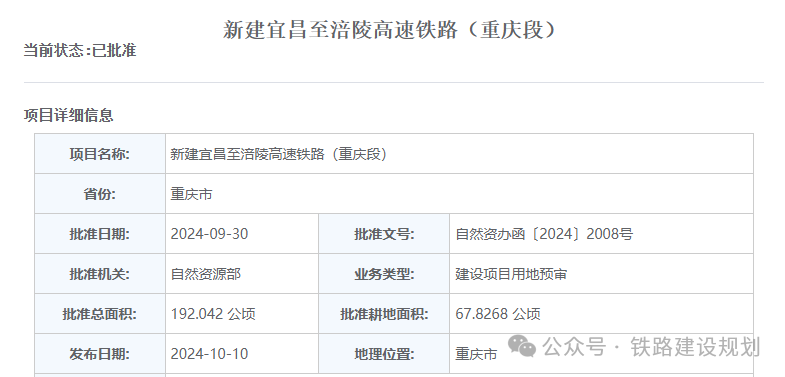 沿江高铁宜昌至涪陵段，用地预审获批！_腾讯新闻
