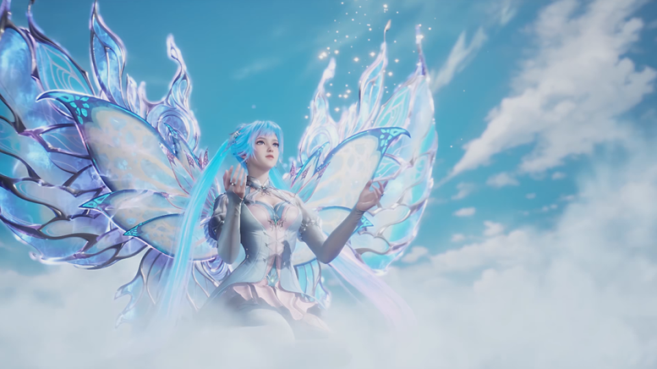 将冰碧帝皇蝎与光明女神蝶的力量完美结合,化茧成蝶,成就光之霓裳,是